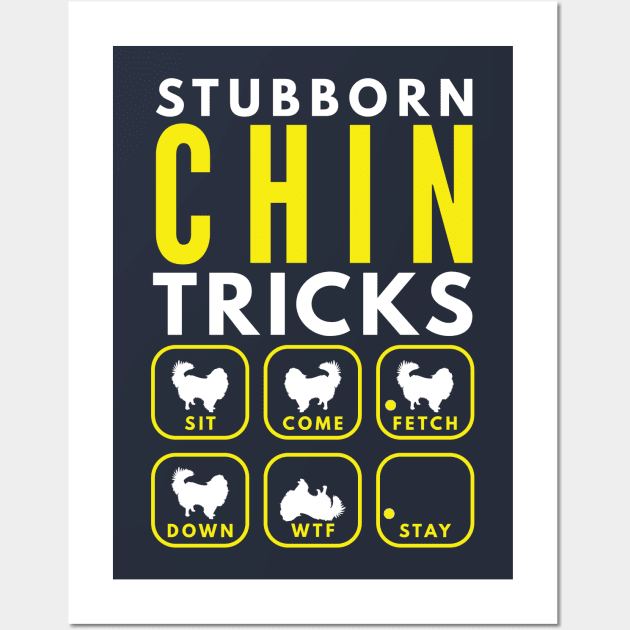 Stubborn Chin Tricks - Dog Training Wall Art by DoggyStyles